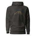 Classic Mini Cooper Premium Hoodie — Core Colors in Charcoal Heather — front view