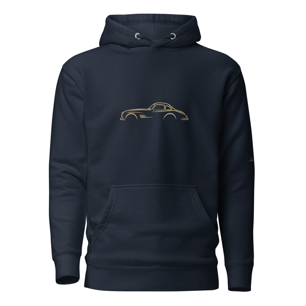 Mercedes-Benz 300 SL Premium Hoodie — Core Colors in Navy Blazer — front view