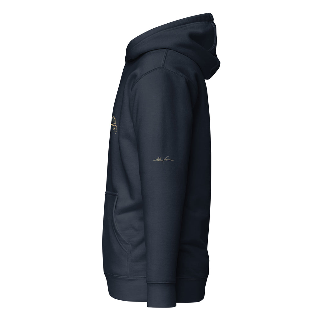 Alfa Romeo Giulia Sprint GTA Premium Hoodie — Core Colors in Navy Blazer — left sleeve view