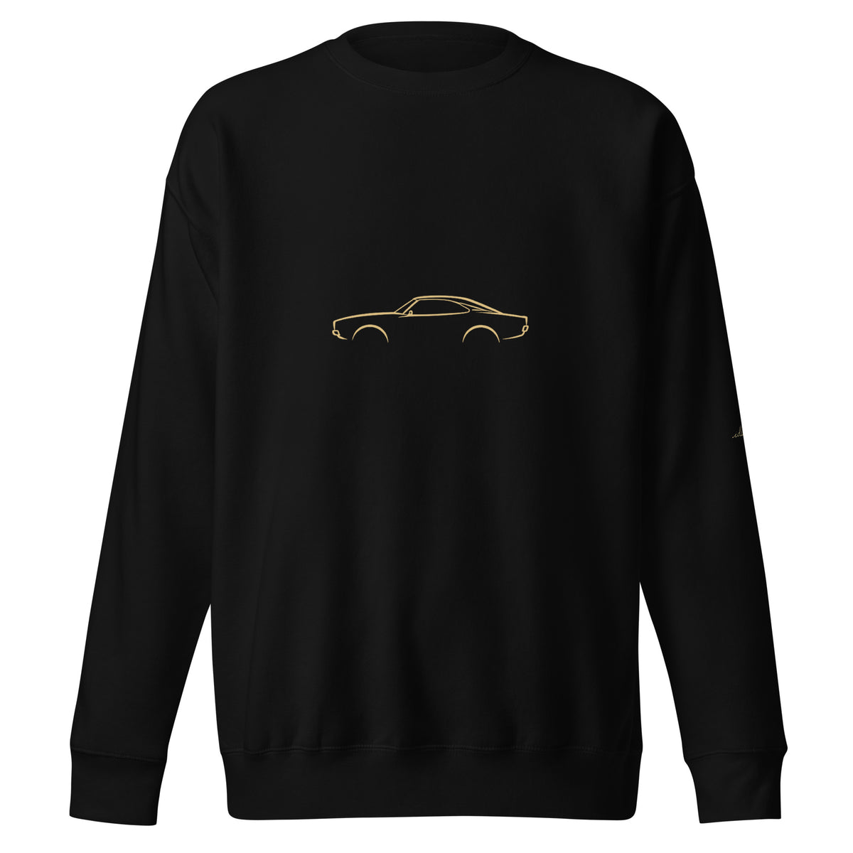 Dodge Charger (1969) Premium Sweatshirt — Core Colors in Black — front view