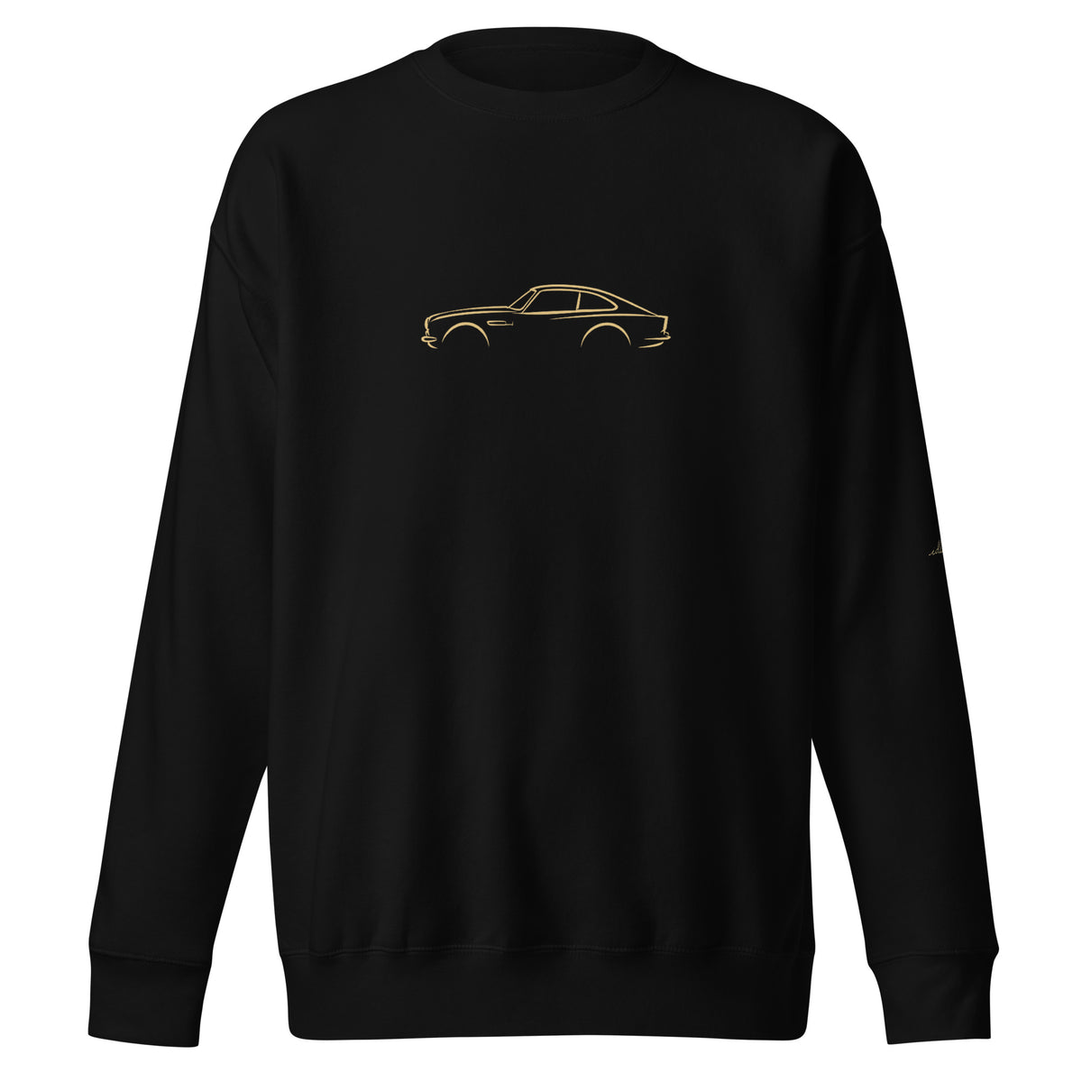 Aston Martin DB5 Premium Sweatshirt — Core Colors in Black — front view