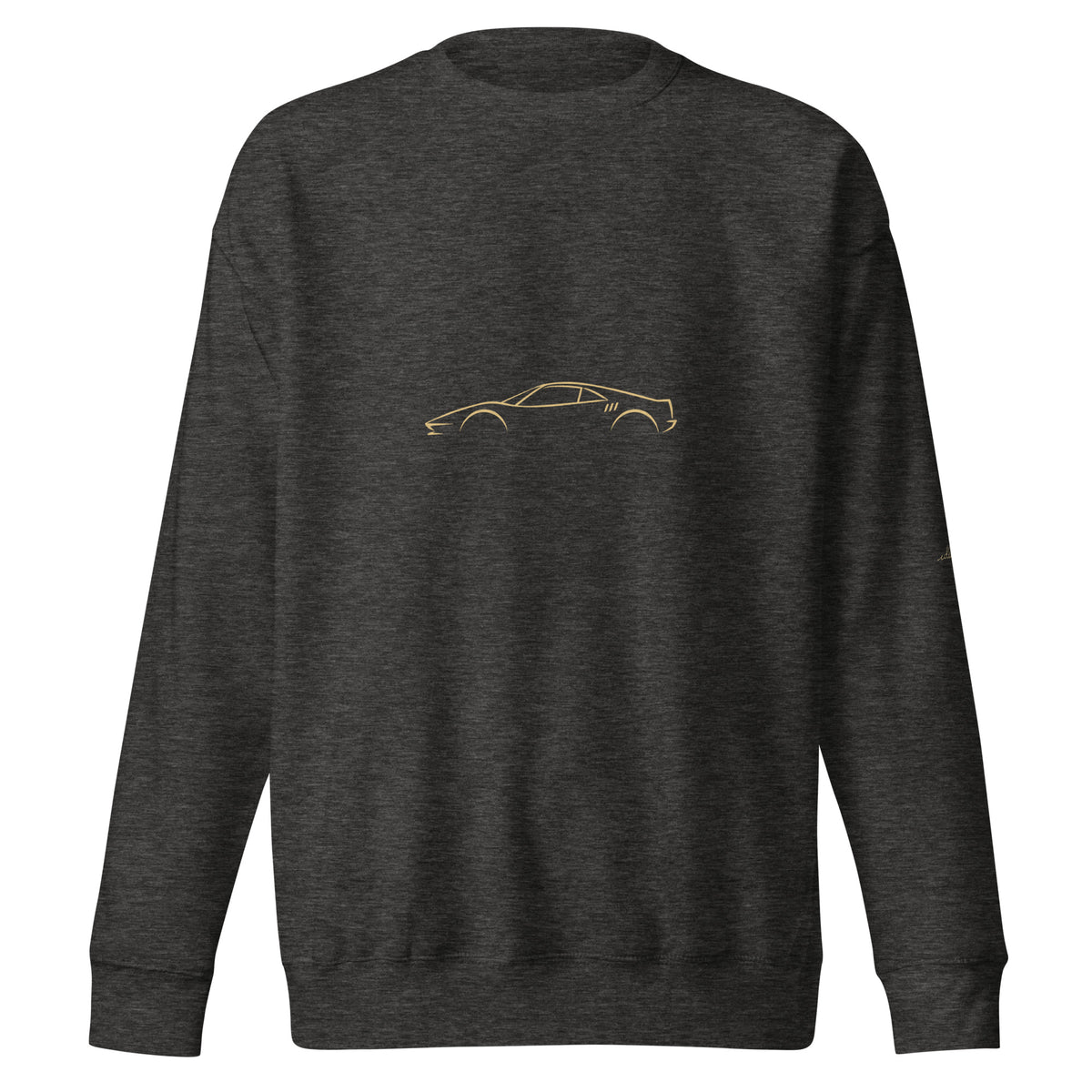 Ferrari 288 GTO Premium Sweatshirt — Core Colors in Charcoal Heather — front view