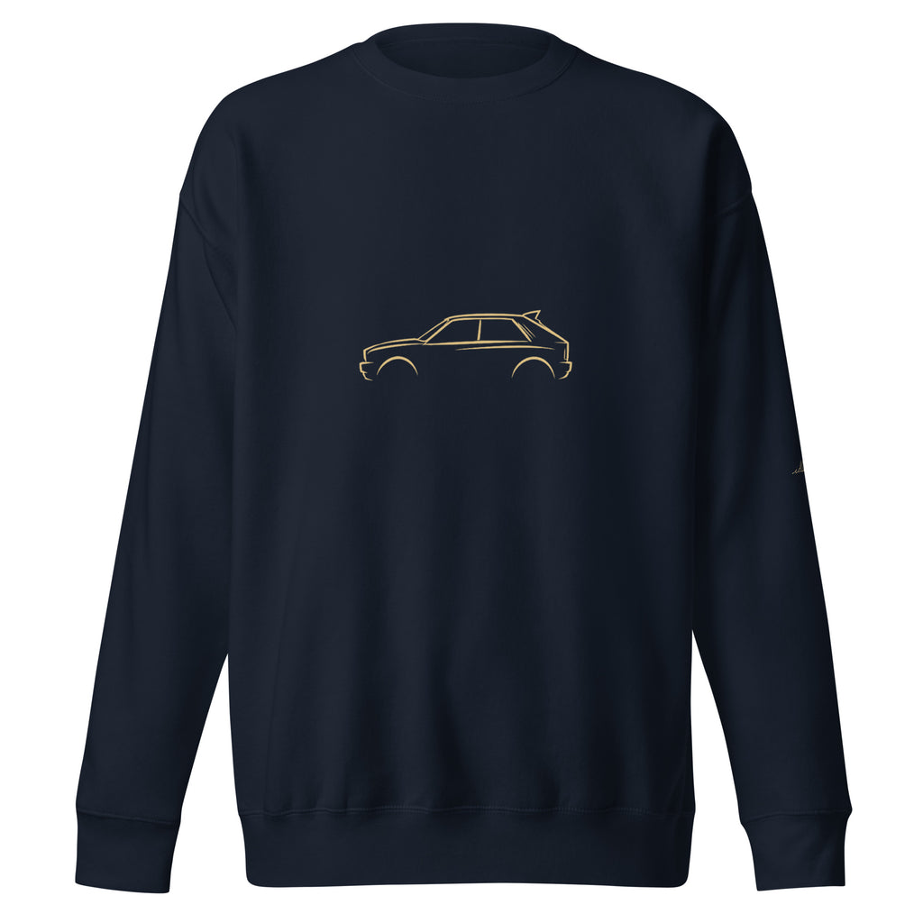 Lancia Delta Integrale Evo Premium Sweatshirt — Core Colors in Navy Blazer — front view